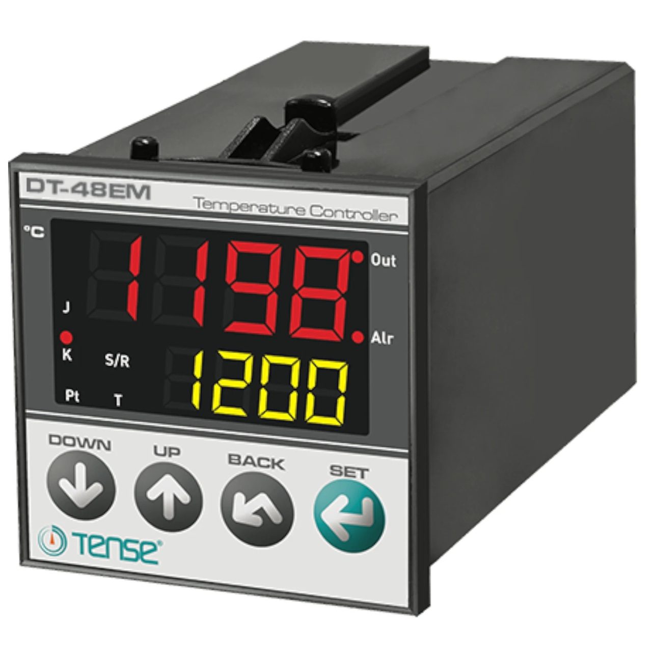 Termostato digital multifuncional de 48x48 mm con salida SSR y relé en uno.