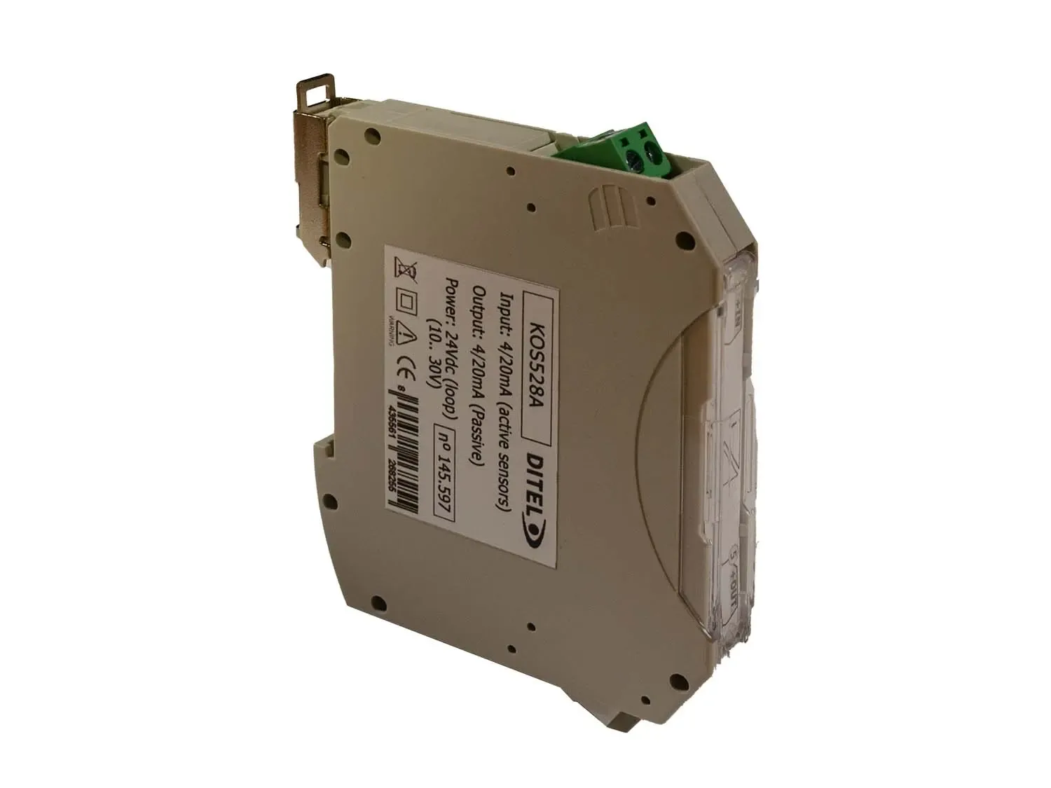 Isolateur pour capteurs actifs. Sortie passive 4/20 mA