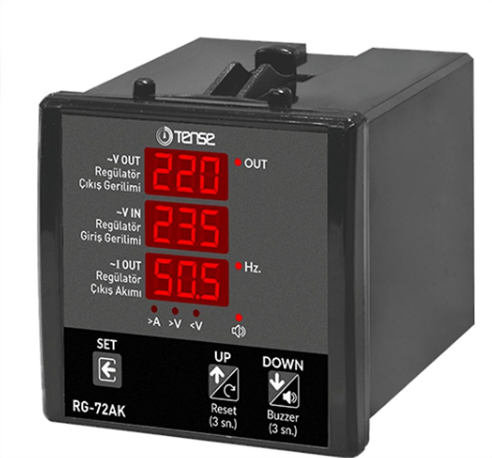 Voltímetro digital (control de servo y corriente para reguladores) 72x72 mm (1-300 V CA)