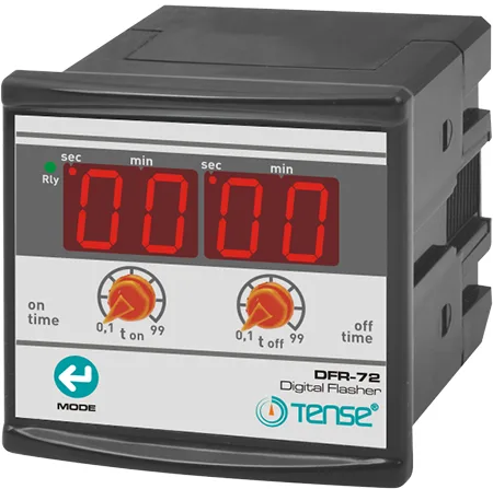 Relé intermitente analógico digital ajustable con pantalla LED