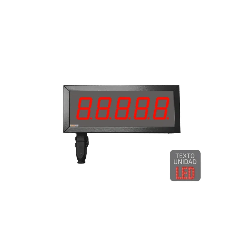 Visualizador numérico 57mm, 5 dígitos, Doble cara, PROFIBUS, 24VDC, Texto LED, IP65