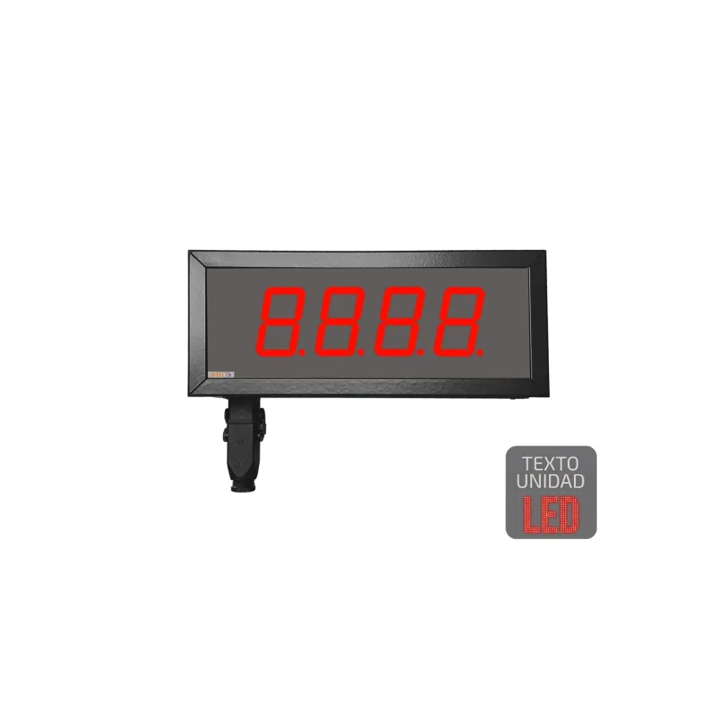Visualitzador numèric 57mm, 4 dígits, doble cara, PROCÉS, Text LED