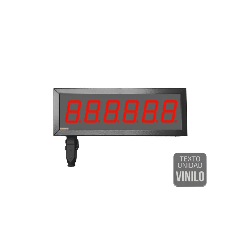 Visualizador Numerico 57mm, 6 digitos, PROFINET+2R, Texto Vinilo, IP65