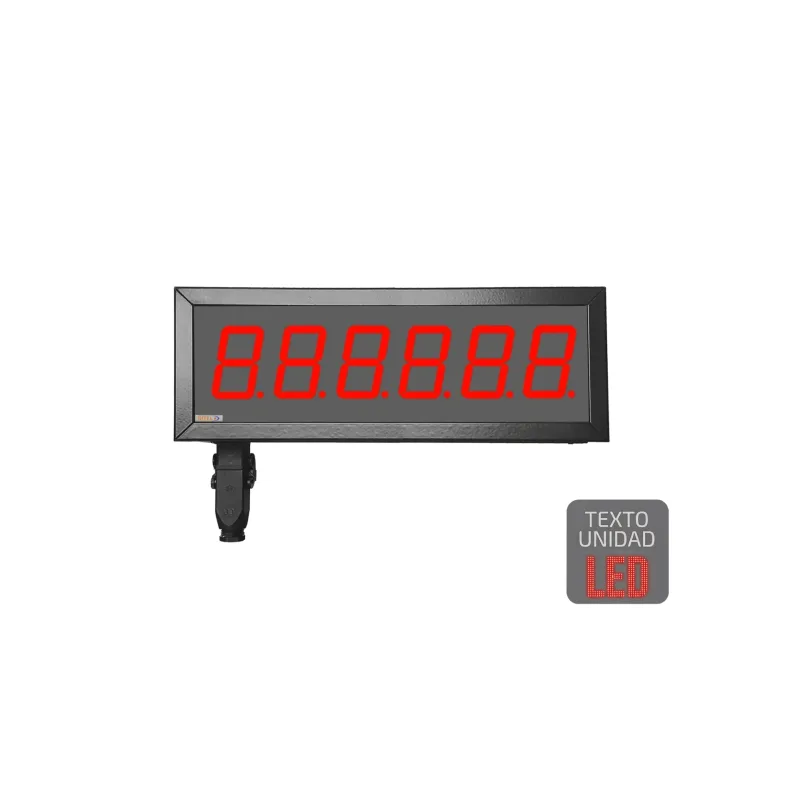 Visualizador numérico 57mm, 6 dígitos, PROFIBUS, 24VDC, Texto LED