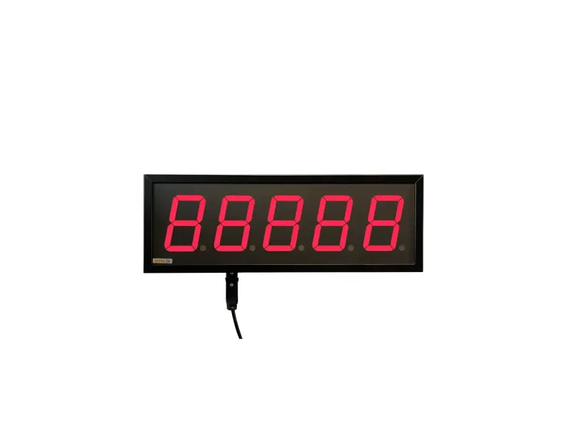 Visualizador Numerico 100mm, 5 digitos, BCD-Contador-Tacometro-Cronómetro +2R, IP65, 24VDC