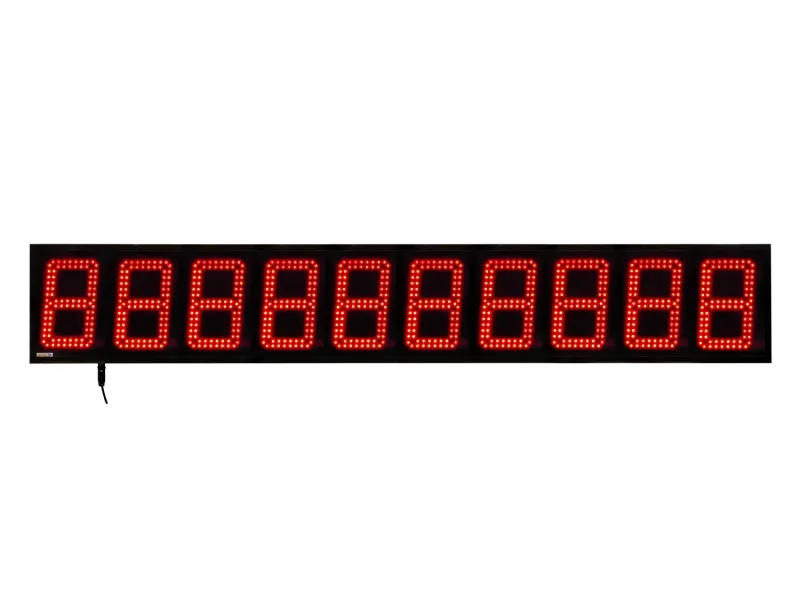 Visualizador numérico 180mm, 10 dígitos Alto Brillo, PROFIBUS, IP65, 24VDC
