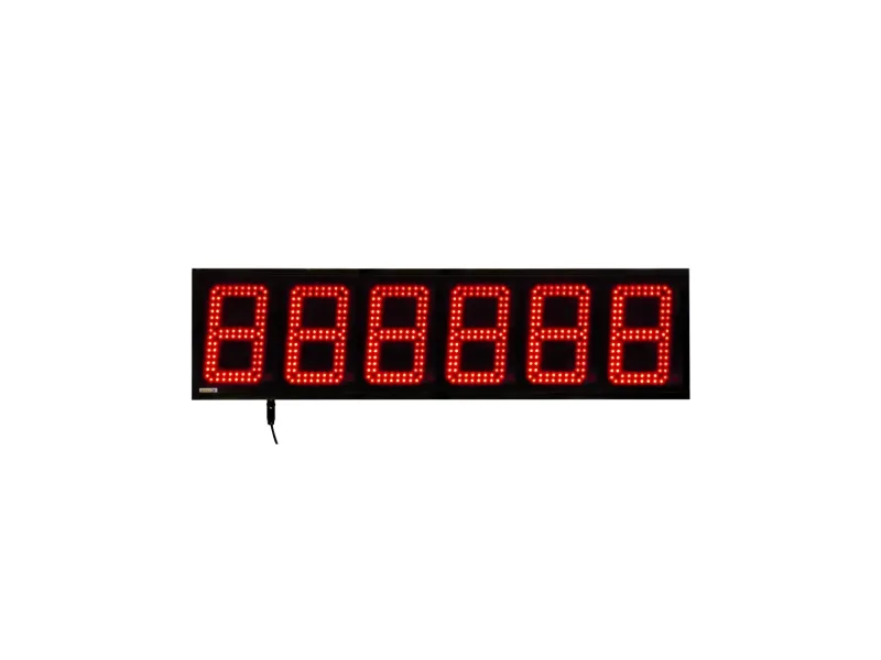 Visualizador Numerico 180mm, 6 digitos alto brillo, PROFINET +2R, IP65, 24VDC