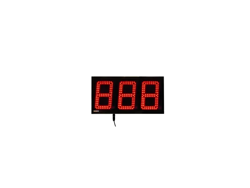 Visualizador Numerico 180mm, 3 digitos alto brillo, BCD-Contador-Tacometro-Cronómetro +2R, 24VDC